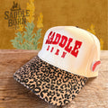 Saddle Born Canvas Trucker, leopard